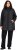 Ulla Popken HYPRAR Mixed Texture Water-Repellent Jacket Black - Giacche - 
