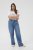 Kaffe Curve Leoana Jeans larghi lunghi Blu vintage - Jeans & Pantaloni Donna Taglie Comode – Plus Size - 