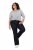 Ulla Popken Marie Fit Bootcut Stretch Jeans Dark Blue Denim - Ulla Popken - Abbigliamento Taglie Forti Ulla Popken