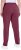 Ulla Popken Basic Drawstring Elastic Waist Cotton Blend Joggers Dark Berry - Jeans & Pantaloni Donna Taglie Comode – Plus Size - 