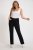 Ulla Popken Basic Mony Tapered Leg Stretch Pants Black - Jeans & Pantaloni Donna Taglie Comode – Plus Size - 