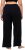 Ulla Popken Wide Leg Smocked Waist Knit Pants Black - Jeans & Pantaloni Donna Taglie Comode – Plus Size - Jeans e Pantaloni Donna, EU 42-70