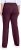 Ulla Popken Bengaline Elastic Waist Thermal Pants Aubergine - Jeans & Pantaloni Donna Taglie Comode – Plus Size - 