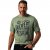 JP1880 T-Shirt Short Sleeve Chest Print Eucalyptus Green - Magliette - Magliette Uomo Taglie Forti