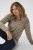 Kaffe Curve Linia Boatneck Pullover Morel Melange with Silver Lurex - Maglioni lavorati a maglia - 