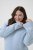 Kaffe Curve Jina Knit Pullover Powder Blue Melange - Maglioni lavorati a maglia - 