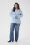 Kaffe Curve Jina Knit Pullover Powder Blue Melange - Maglioni lavorati a maglia - 