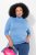 Ulla Popken Basic Long Sleeve Slim Fit Turtleneck Light Cornflower - Felpe & felpe con cappuccio - Felpe, Hoodie e Maglieria Calda