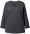 Ulla Popken Back To Basics V-Neck Relaxed Fit Cotton Tee Charcoal Grey Melange - T-shirt - 