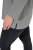 Ulla Popken Back To Basics V-Neck Relaxed Fit Cotton Tee Light Grey Melange - T-shirt - T-shirt da donna taglie comode