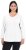 Ulla Popken Back To Basics V-Neck Relaxed Fit Cotton Tee Snow White - T-shirt - 