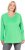 Ulla Popken Back To Basics V-Neck Relaxed Fit Cotton Tee Mint Green - T-shirt - 