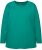 Ulla Popken Back To Basics V-Neck Relaxed Fit Cotton Tee Emerald Green - T-shirt - 