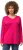 Ulla Popken Back To Basics V-Neck Relaxed Fit Cotton Tee Magenta Pink - T-shirt - 