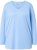 Ulla Popken Back To Basics V-Neck Relaxed Fit Cotton Tee Light Blue - T-shirt - 