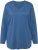 Ulla Popken Back To Basics V-Neck Relaxed Fit Cotton Tee Denim Blue - T-shirt - 