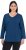 Ulla Popken Back To Basics V-Neck Relaxed Fit Cotton Tee Dark Blue - T-shirt - 