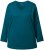Ulla Popken Back To Basics V-Neck Relaxed Fit Cotton Tee Cerulean - T-shirt - 