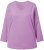 Ulla Popken Back To Basics V-Neck Relaxed Fit Cotton Tee Lavender - T-shirt - 
