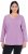 Ulla Popken Back To Basics V-Neck Relaxed Fit Cotton Tee Lavender - T-shirt - 