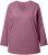 Ulla Popken Back To Basics V-Neck Relaxed Fit Cotton Tee Dark Rose - T-shirt - 