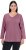 Ulla Popken Back To Basics V-Neck Relaxed Fit Cotton Tee Dark Rose - T-shirt - 