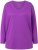 Ulla Popken Back To Basics V-Neck Relaxed Fit Cotton Tee Purple - T-shirt - 