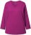 Ulla Popken Back To Basics V-Neck Relaxed Fit Cotton Tee Berry - T-shirt - 