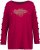 Ulla Popken Rhinestone Accent Statement Cutout Sleeve Stretch Knit Top Wine Red - T-shirt stampate da donna - 