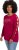 Ulla Popken Rhinestone Accent Statement Cutout Sleeve Stretch Knit Top Wine Red - T-shirt stampate da donna - 