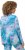Ulla Popken Marble Ski Top with Gaiter Bright Turquoise - T-shirt stampate da donna - 