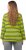 Ulla Popken Striped Hem Long Sleeve Tee Apple Green - T-shirt stampate da donna - 