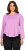 Ulla Popken Layered Look Memories Embroidered Long Sleeve Tee Amethyst - T-shirt stampate da donna - 