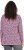 Ulla Popken Geometric Print 3/4 Sleeve Pleated Tee Raspberry - T-shirt stampate da donna - 