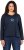 Ulla Popken Star Long Sleeve Graphic Tee Navy Blue - T-shirt stampate da donna - 