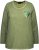 Ulla Popken Cold Dyed Sequined Heart Long Sleeve Tee Sage Green - T-shirt stampate da donna - 
