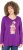 Ulla Popken Christmas Squirrel Long Sleeve Graphic Tee Dark Purple - T-shirt stampate da donna - 