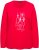 Ulla Popken Metallic Graphic Holiday Tee Salsa Red - T-shirt stampate da donna - 