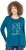 Ulla Popken Metallic Graphic Holiday Tee Teal - T-shirt stampate da donna - 