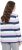 Ulla Popken Striped Knotted Hem Long Sleeve Tee Lavender - T-shirt stampate da donna - 