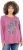 Ulla Popken Inverted Seam Long Sleeve Graphic Tee Dark Rose - T-shirt stampate da donna - 