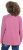 Ulla Popken Inverted Seam Long Sleeve Graphic Tee Dark Rose - T-shirt stampate da donna - 