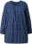Ulla Popken Pleated Confetti Print Long Sleeve Tee Ink Blue - T-shirt stampate da donna - 
