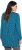 Ulla Popken Pleated Confetti Print Long Sleeve Tee Teal - T-shirt stampate da donna - 