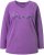 Ulla Popken Dream Rhinestone Lettering Long Sleeve Tee Light Plum - T-shirt stampate da donna - 