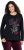Ulla Popken Motivational Graphic Long Sleeve Tee Black - T-shirt stampate da donna - 