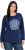 Ulla Popken Mandala Long Sleeve Graphic Tee Ink Blue - Ulla Popken - 