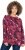 Ulla Popken Abstract Print Long Sleeve Tee Dark Ruby - T-shirt stampate da donna - 