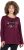 Ulla Popken Your Story Sequined Long Sleeve Tunic Tee Dark Ruby - T-shirt stampate da donna - 