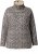 Ulla Popken Leopard Print Long Sleeve Ski Tee Black - T-shirt stampate da donna - 